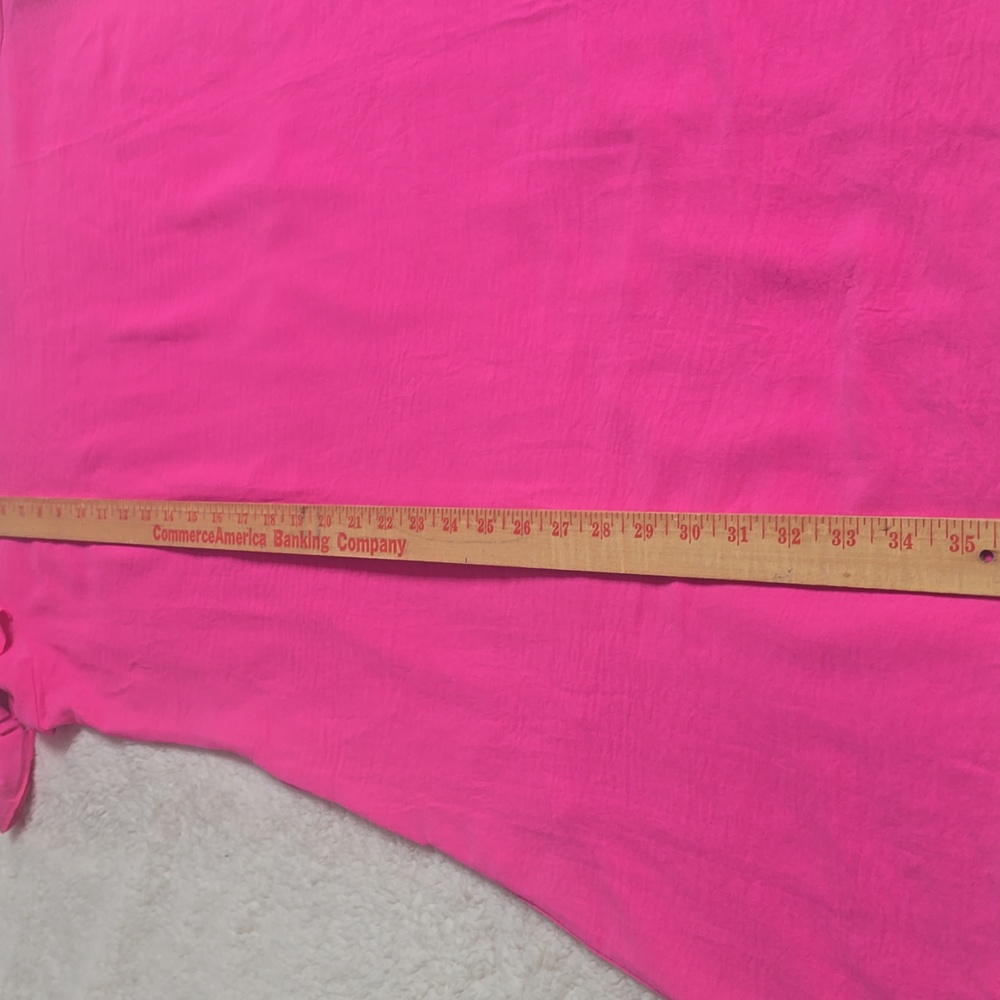 Pink Ruffle Sleeve Midi Dress - Picture 6 of 7